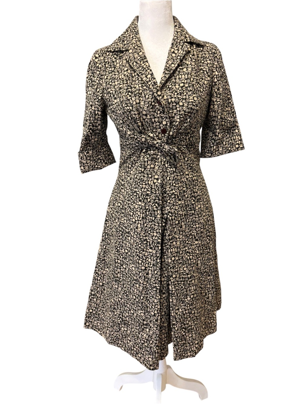 Vintage Jocomomola de Sybilla Food Print Dress